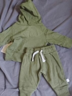 The Honest Company                    Swamp Color Joggers - Cozy Kids Sweatpants